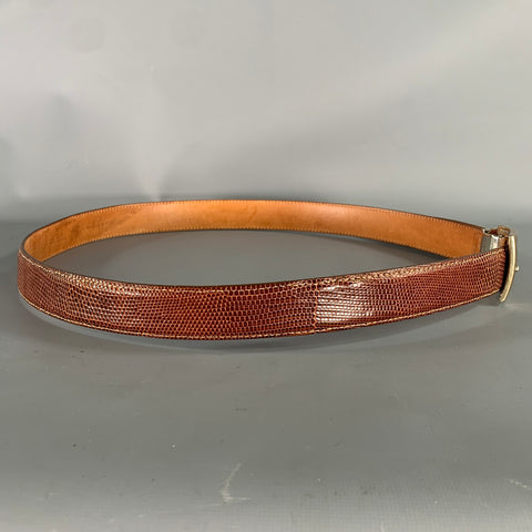 MARTIN DINGMAN Brown Lizard Belt