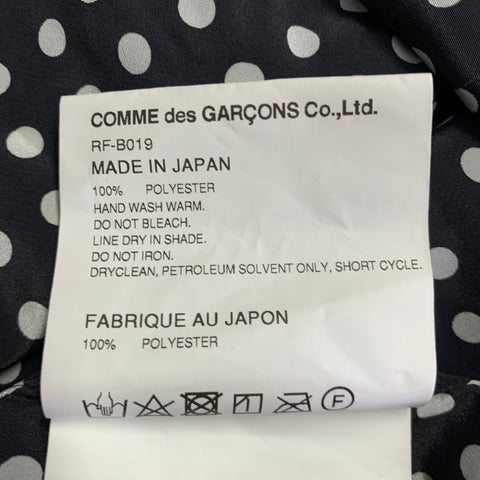 COMME des GARCONS Size M Black White Polyester Polka Dot Button Up Shirt