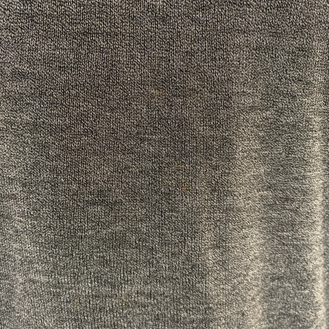 ERMENEGILDO ZEGNA Size L Dark Grey Heather Cotton Scoop Neck Pullover
