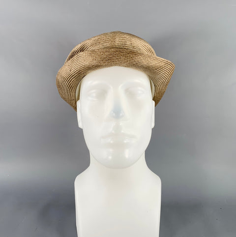 VALEUR Tan Woven Straw Hat