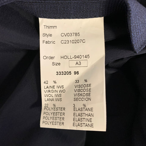 KLEIN EPSTEIN & PARKER Size XL Navy Plaid Wool Blend Jacket