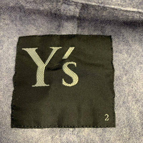 Y's by YOHJI YAMAMOTO Size S Grey Wool Marbled Snaps Jacket Blazer
