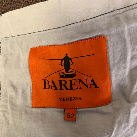 Veste de sport BARENA taille 42 en tricot de coton mélangé marron avec revers crantés