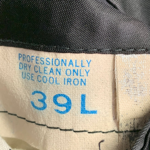 VINTAGE Size 39 Long Black Wool Coattails Tuxedo