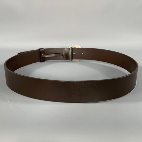 GUCCI Brown Solid Leather Belt