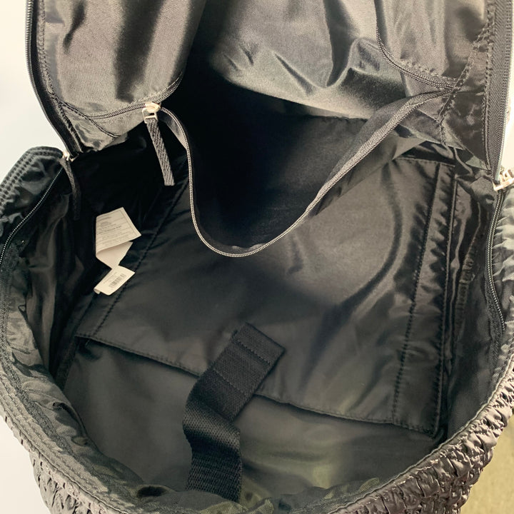 EASTPAK x RAF SIMONS Black Silver Textured Polyester Blend Backpack