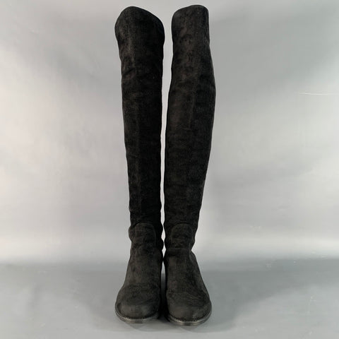 STUART WEITZMAN Size 6 Black Nylon Boots