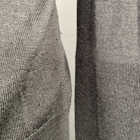 VIKTOR & ROLF Size M Grey Knit V-Neck Pullover