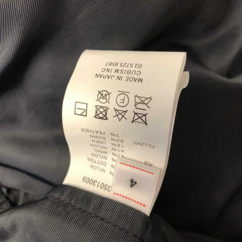 VISVIM Size L Black Nylon Cotton Parka Jacket