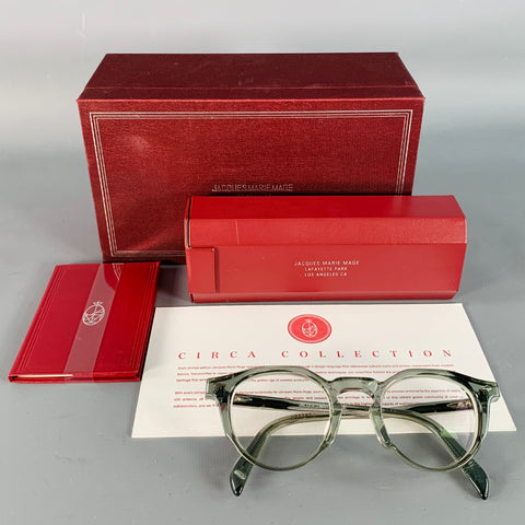 JACQUES MARIE MAGE Limited Edition Sheridan Grey Acetate Eyewear Frames
