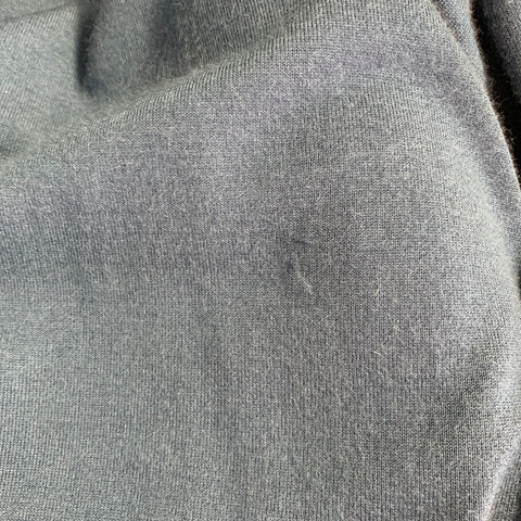 THE ROW Size L Blue Cashmere Blend Knit Oversized V-Neck Sweater