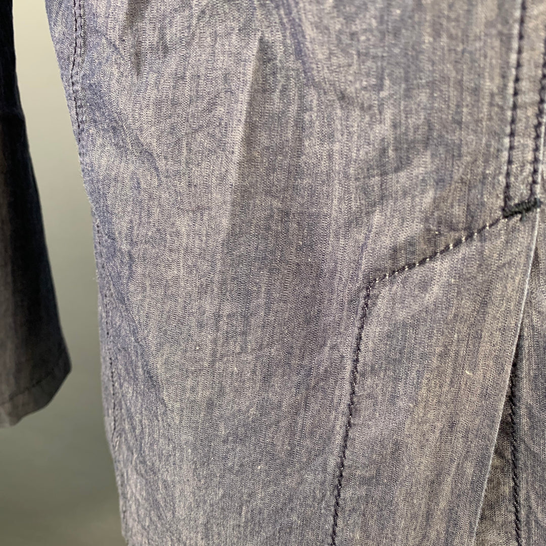 LANVIN x ACNE Size S Blue Cotton Notch Lapel Jacket