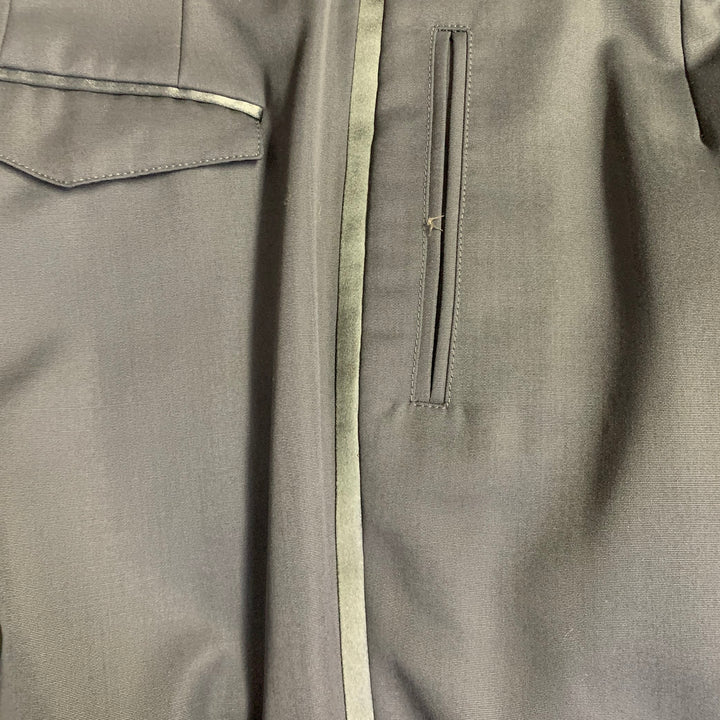 BURBERRY PRORSUM Size 40 Navy Wool Notch Lapel Tuxedo