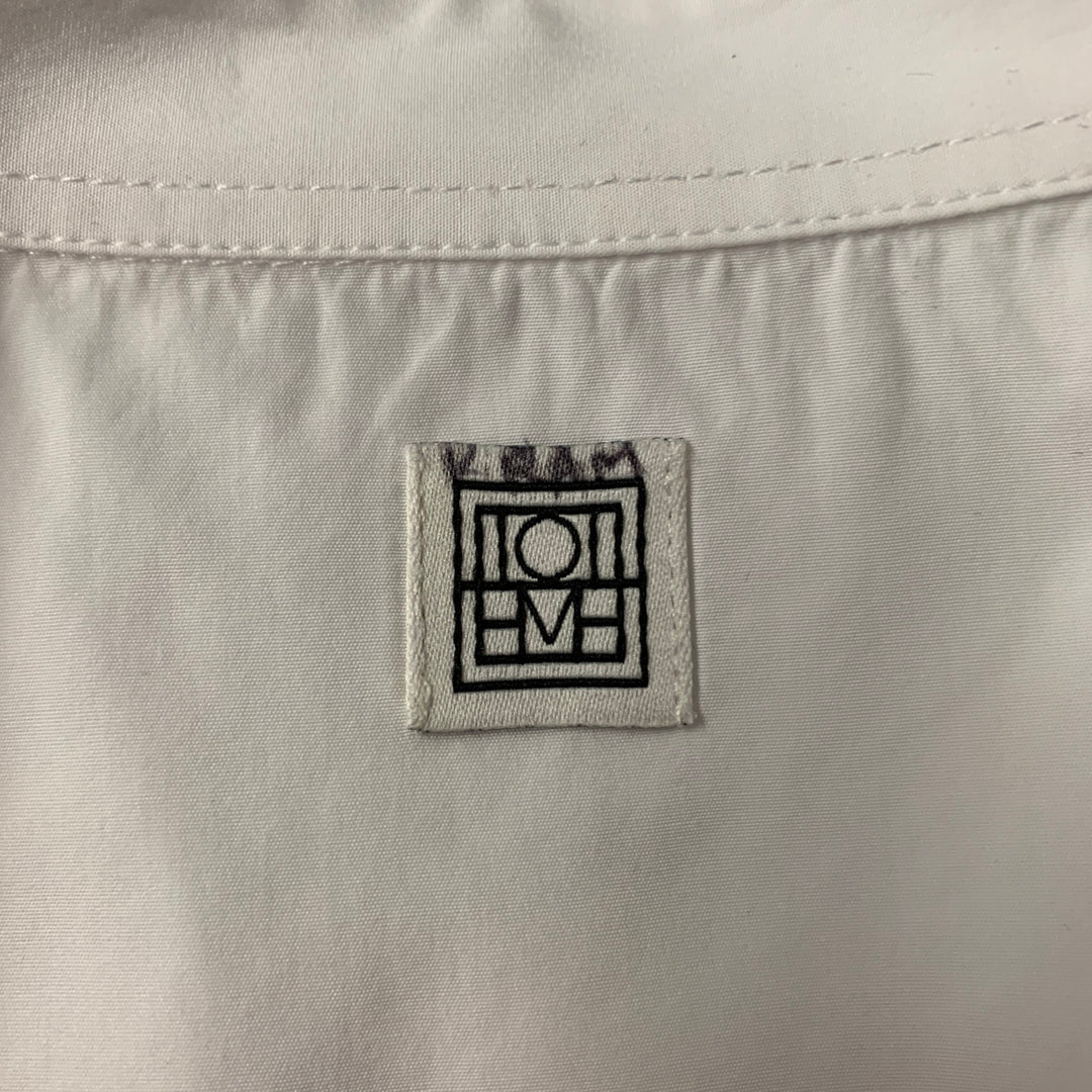 TOTEME Size 8 White Cotton Shirt