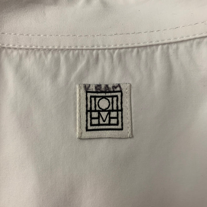 TOTEME Size 8 White Cotton Shirt