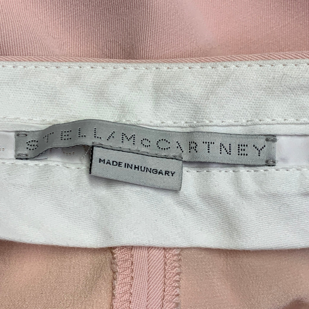 STELLA McCARTNEY Size 4 Light Pink Wool Slim Fit Flat Front Dress Pants