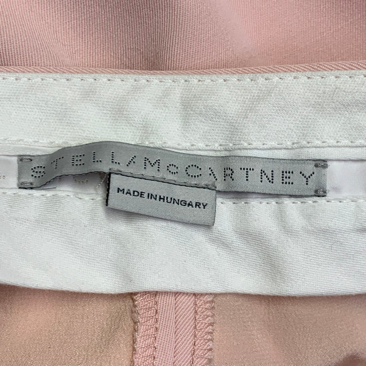 STELLA McCARTNEY Size 4 Light Pink Wool Slim Fit Flat Front Dress Pants