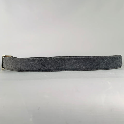 SAKS FIFTH AVENUE Size 42 Navy Suede Belt