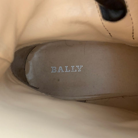 BALLY DESIA Size 12 Brown Leather Solid Belted Women Boots