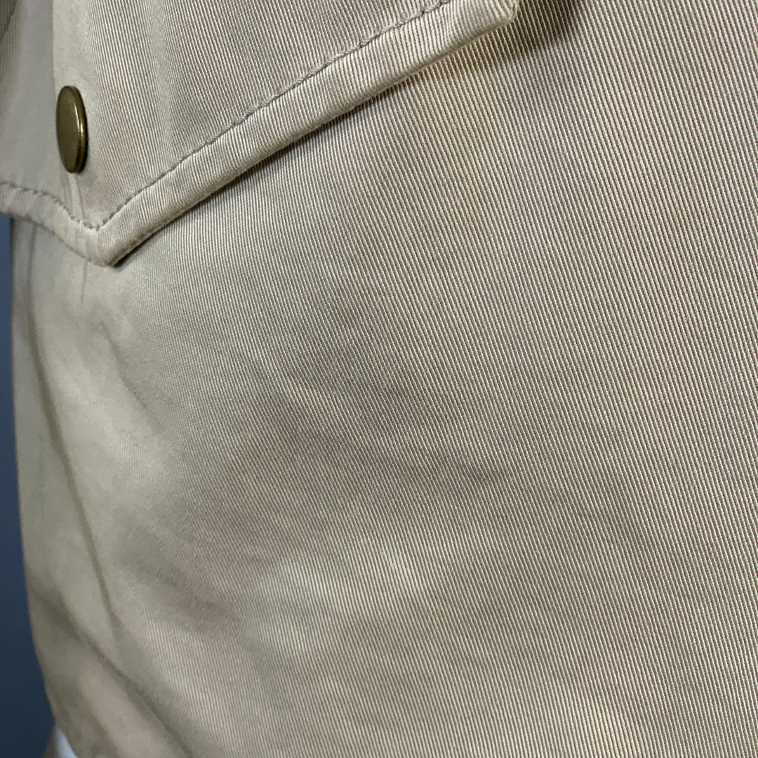 JUNYA WATANABE Size L Beige Twill Cotton Zip Up Jacket