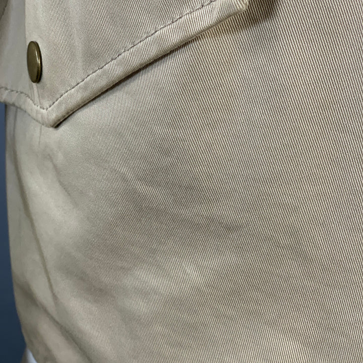 JUNYA WATANABE Size L Beige Twill Cotton Zip Up Jacket