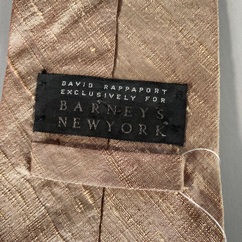 BARNEYS NEW YORK Tan Stripe Tie