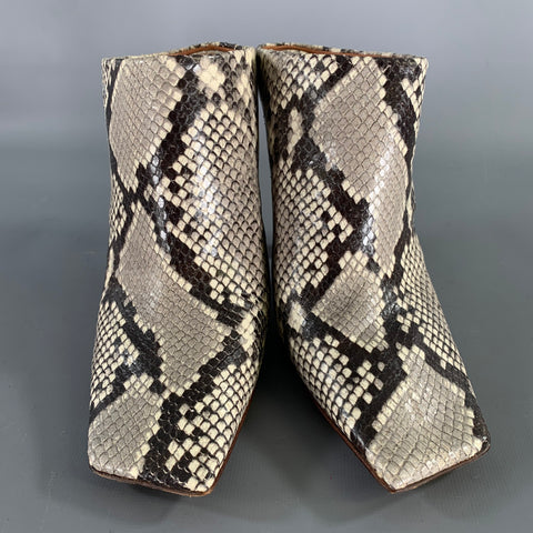 VETEMENTS Size 9 Sq Toe Snake Boomerang Mule