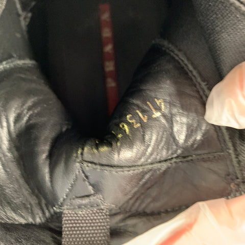 PRADA SPORT Size 9 Black Leather Boots