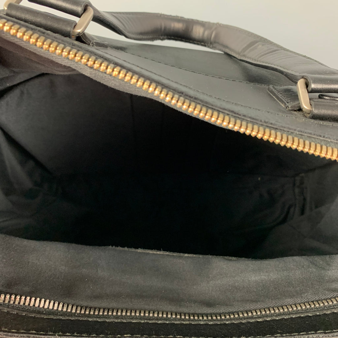 BALLY Black Leather Top Handles Tote Bag