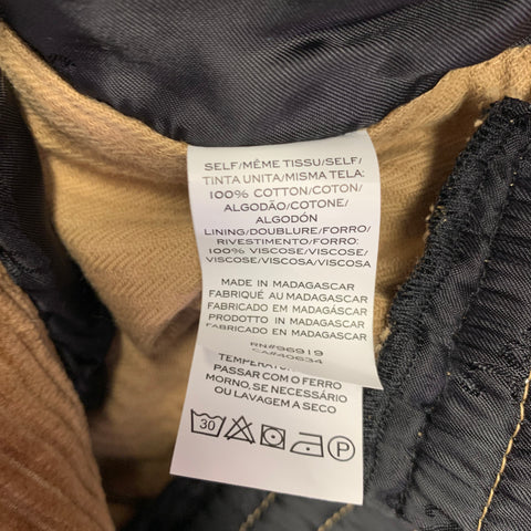MARC JACOBS Size XS Camel Cotton Elastic Waistband Blouson Jacket