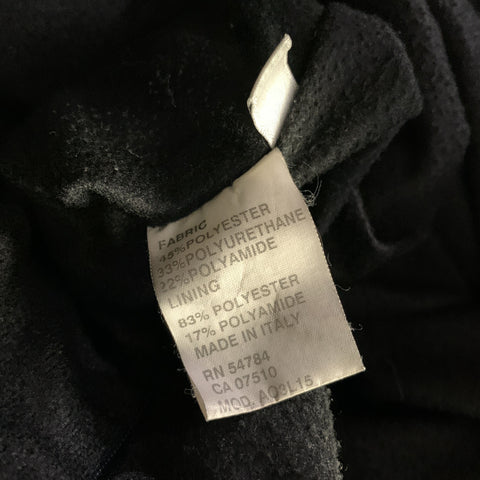 ARMANI COLLEZIONI Size 46 Black Polyester Blend Coat