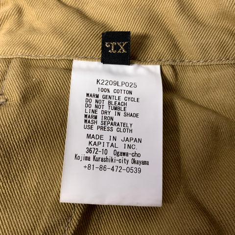 KAPITAL Size 33 Brown Dessert Camo Happy Face Cotton Baggy Pants