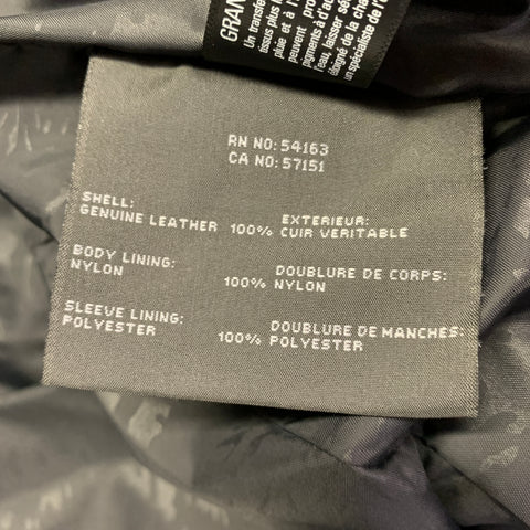MARC NEW YORK Size M Black Leather Quilted Motorcycle Jacket
