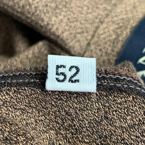 CANALI Size L Heather Brown Cotton Textured Crew Neck Pullover