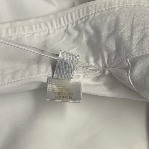 ARMANI COLLEZIONI Size L White Cotton French Cuff Long Sleeve Shirt