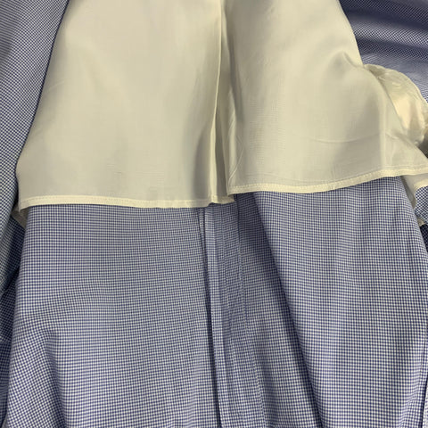 POLO by RALPH LAUREN Size XL Blue White Gingham Cotton Suit