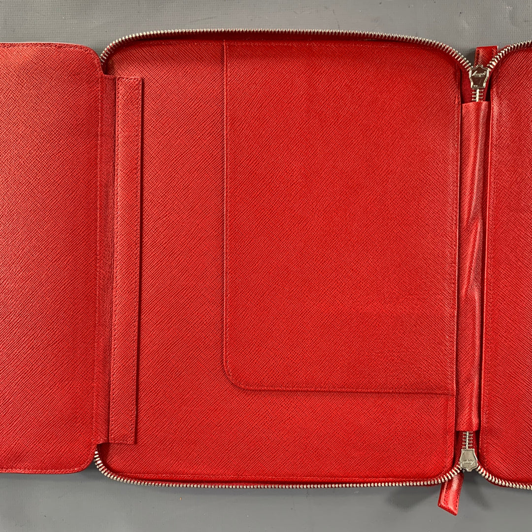 PRADA Red Leather iPad Case Bags & Leather Goods