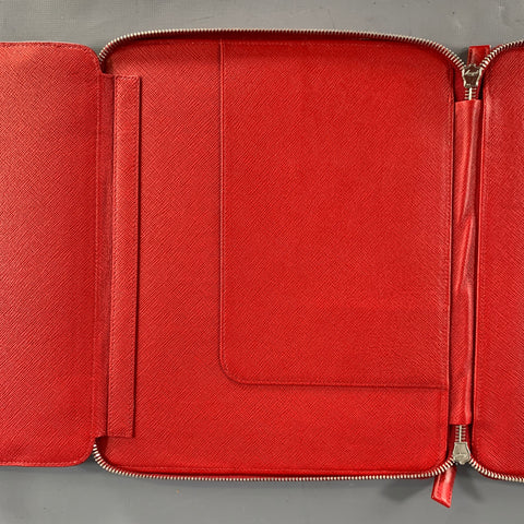 PRADA Red Leather iPad Case Bags & Leather Goods