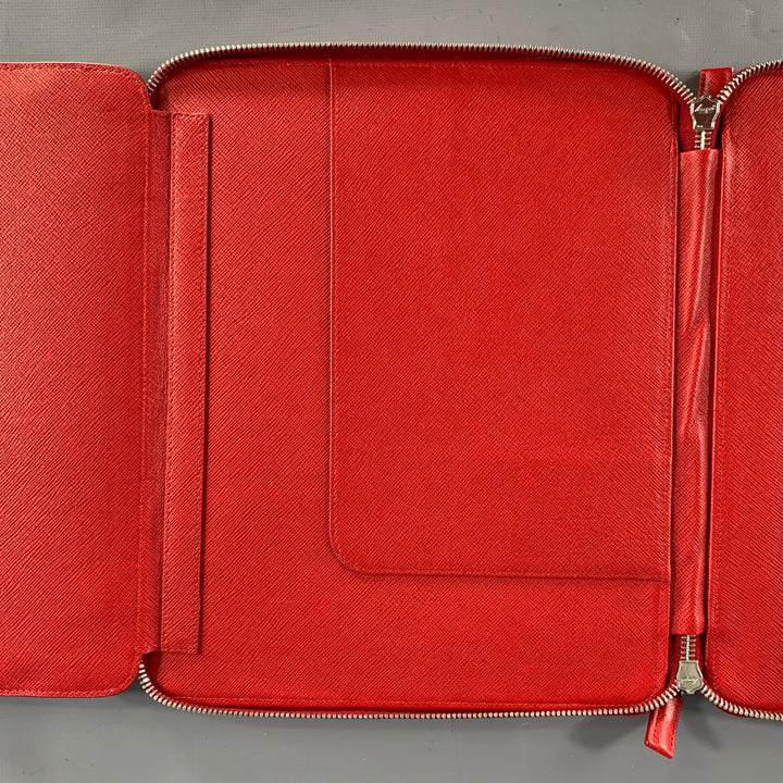 PRADA Red Leather iPad Case Bags & Leather Goods