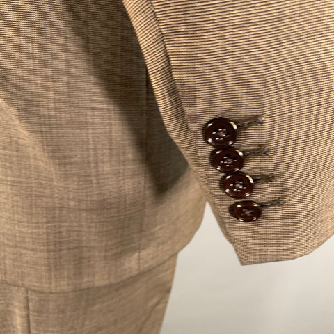 RALPH LAUREN Chest Size 38 Dark brown Wool Double Breasted 30 31 Suit