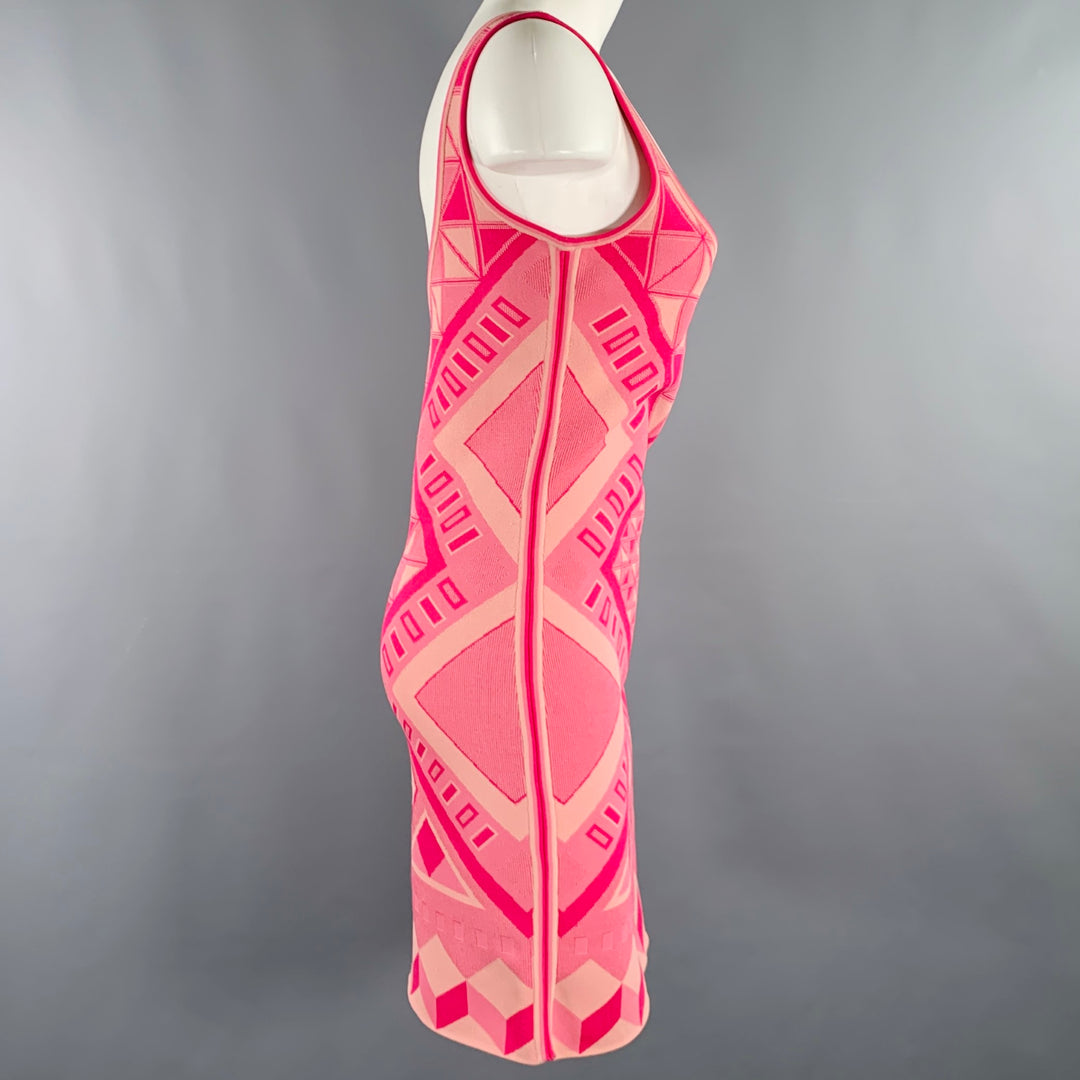 ZAC POSEN Size M Pink Fuchsia Rayon Blend Tank Dress