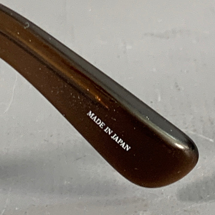DRIES VAN NOTEN x LINDA FARROW SS26 Brown Acetate Round Sunglasses