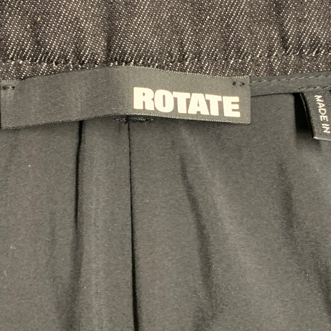 ROTATE Size 26 Grey Charcoal Denim Sequined Straight Zip Fly Casual Pants