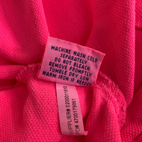 POLO by RALPH LAUREN Size XL Pink Neon Pink Cotton Polo