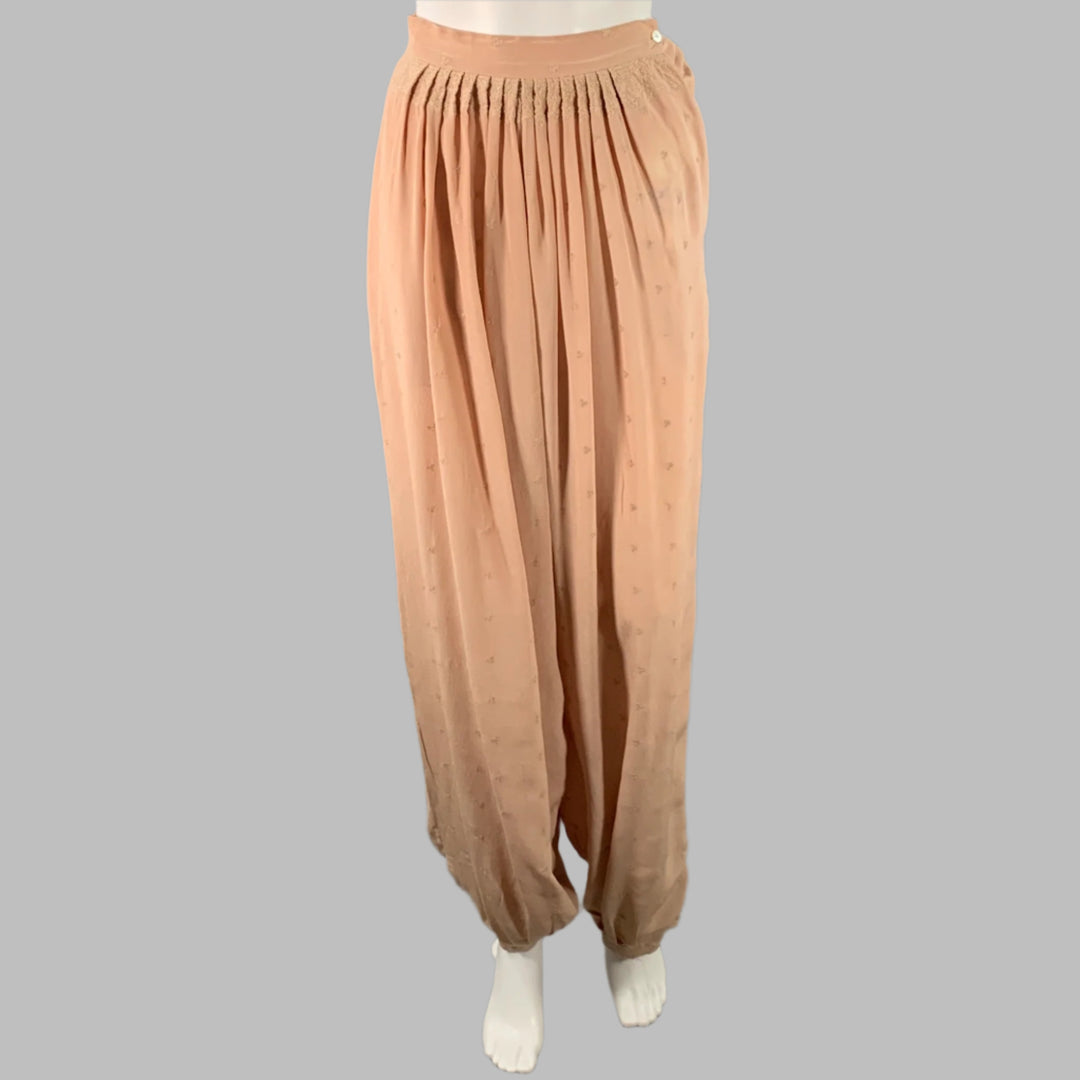 OPENING CEREMONY Size S Pink Silk Embroidered Harem Casual Pants