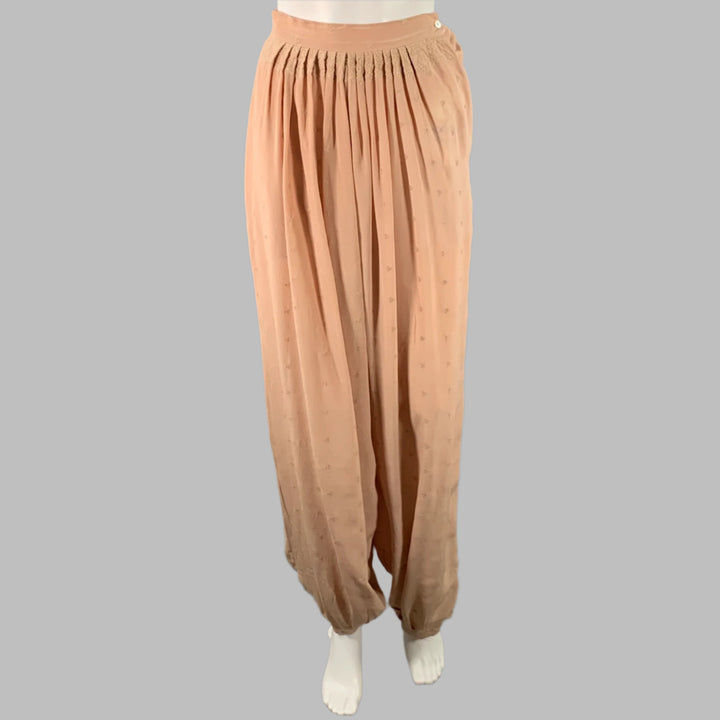 OPENING CEREMONY Size S Pink Silk Embroidered Harem Casual Pants