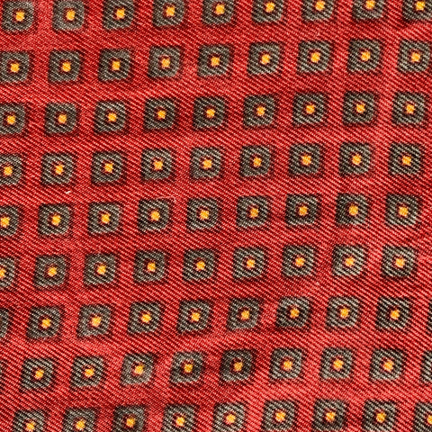 Pochette de costume VINTAGE carrés bleu bourgogne