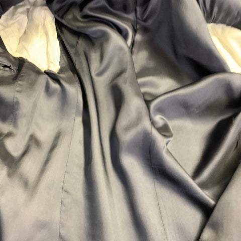 RALPH LAUREN Size 40 Regular Navy Twill Wool Notch Lapel Suit