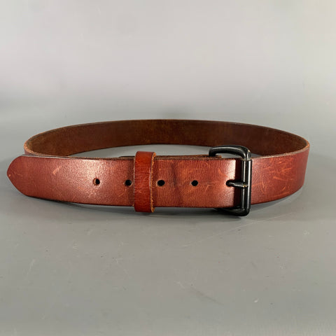 TANNER GOODS Size 34 Burgundy Cognac Leather Belt