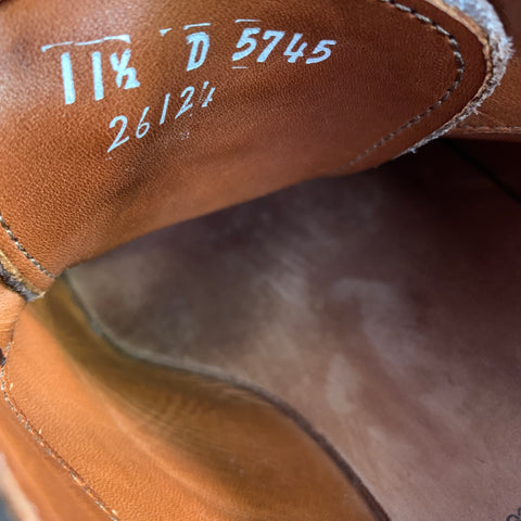 ALLEN EDMONDS Size 11.5 Brown Leather Oxford Lace Up Shoes